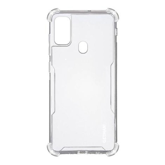 Capa de Silicone com Cantos Duras para Samsung Galaxy M30s Transparente